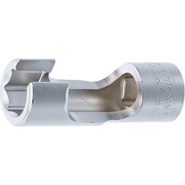 BGS Spezial-Steckschlüssel-Einsatz, geschlitzt | Antrieb Innenvierkant 10 mm (3/8") | SW 12 mm