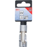 BGS Spezial-Steckschlüssel-Einsatz, geschlitzt | Antrieb Innenvierkant 10 mm (3/8") | SW 12 mm