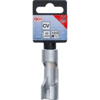 BGS Spezial-Steckschlüssel-Einsatz, geschlitzt | Antrieb Innenvierkant 10 mm (3/8") | SW 14 mm
