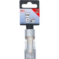 BGS Spezial-Steckschlüssel-Einsatz, geschlitzt | Antrieb Innenvierkant 10 mm (3/8") | SW 16 mm