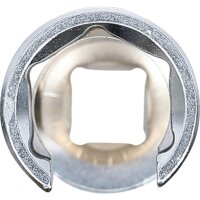 BGS Spezial-Steckschlüssel-Einsatz, geschlitzt | Antrieb Innenvierkant 10 mm (3/8") | SW 18 mm