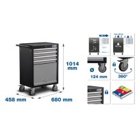 BGS Werkstattwagen | 4 Schubladen, 1 Klappfach | leer