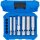 BGS Glüh- und Zündkerzen-Gelenk-Einsatz-Satz | Antrieb Innenvierkant 6,3 mm (1/4") / 10 mm (3/8") | SW 8 - 9 - 10 - 12 - 14 - 16 mm | 11-tlg.