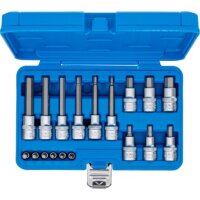BGS Bit-Einsatz-Satz | Antrieb Innenvierkant 6,3 mm (1/4") / 12,5 mm (1/2") | Innensechskant | 18-tlg.