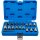 BGS Bit-Einsatz-Satz | Antrieb Innenvierkant 6,3 mm (1/4") / 12,5 mm (1/2") | Innenvielzahn (für XZN) | 18-tlg.