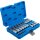 BGS Bit-Einsatz-Satz | Antrieb Innenvierkant 6,3 mm (1/4") / 12,5 mm (1/2") | Innenvielzahn (für XZN) | 18-tlg.