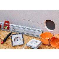 BGS DIY Schneid- und Markierlineal | mit Griff und Wasserwaage | 750 mm