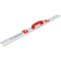 BGS DIY Schneid- und Markierlineal | mit Griff und Wasserwaage | 750 mm