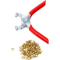 BGS DIY Ösenzange mit 100 Rundösen | 5,0 mm