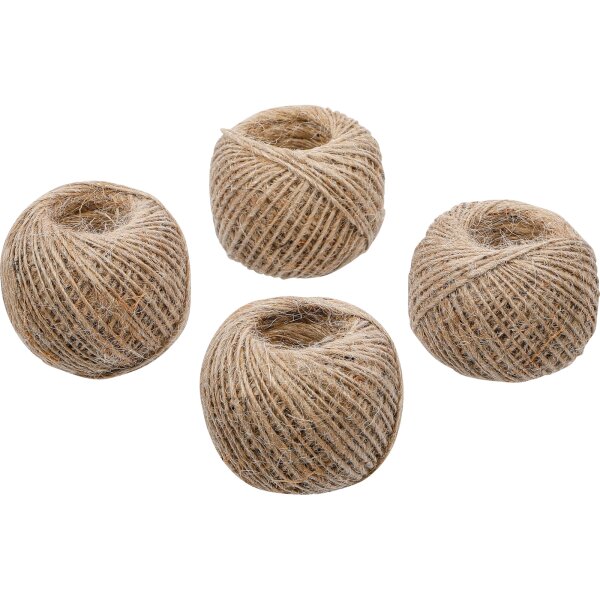 BGS DIY Paketkordel-Satz | 1 mm x 45 m | 4-tlg.