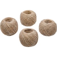 BGS DIY Paketkordel-Satz | 1 mm x 45 m | 4-tlg.