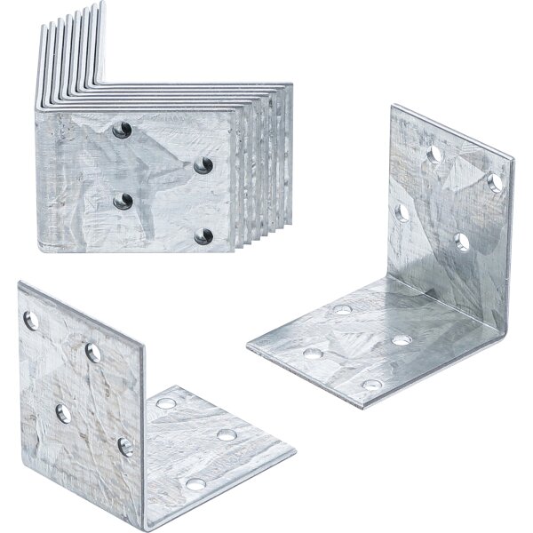 BGS DIY Winkelverbinder | 50 x 50 x 40 mm | 10-tlg.