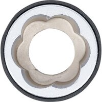 BGS Spiral-Profil-Steckschlüssel-Einsatz / Schraubenausdreher | Antrieb Außensechskant 19 mm | SW 19 mm