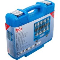 BGS Bit-Einsatz-Satz | Antrieb Innenvierkant 12,5 mm (1/2") | Innensechskant, T-Profil (für Torx), Innenvielzahn (für XZN) mit Kugelkopf | 20-tlg.