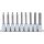 BGS Bit-Einsatz-Satz | Antrieb Innenvierkant 12,5 mm (1/2") | T-Profil (für Torx) | 9-tlg.