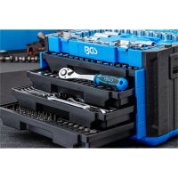 BGS Steckschlüssel-Satz Sechskant | Antrieb 6,3 mm (1/4") / 10 mm (3/8") / 12,5 mm (1/2") | Metrisch und Zollgrößen | 300-tlg.