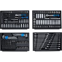 BGS Steckschlüssel-Satz Sechskant | Antrieb 6,3 mm (1/4") / 10 mm (3/8") / 12,5 mm (1/2") | Metrisch und Zollgrößen | 300-tlg.