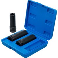BGS Kraft-Spezial-Steckschlüssel-Einsatz-Satz | Antrieb Innenvierkant 12,5 mm (1/2") | SW 17 / 19 / 21 mm | 3-tlg.