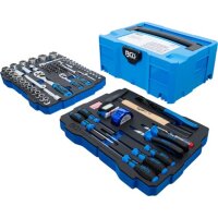 BGS Steckschlüssel- und Hammer-, Zangen-, Schraubendreher-Satz | 6,3 mm (1/4") / 12,5 mm (1/2") | BGS systainer® | 77-tlg.
