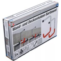 BGS DIY Wand- und Deckenhaken-Satz| 2-tlg.