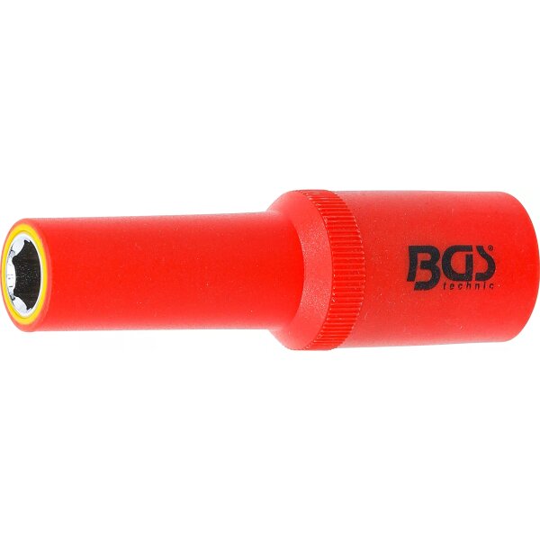 BGS VDE-Steckschlüssel-Einsatz Sechskant | Antrieb Innenvierkant 12,5 mm (1/2") | SW 10 mm