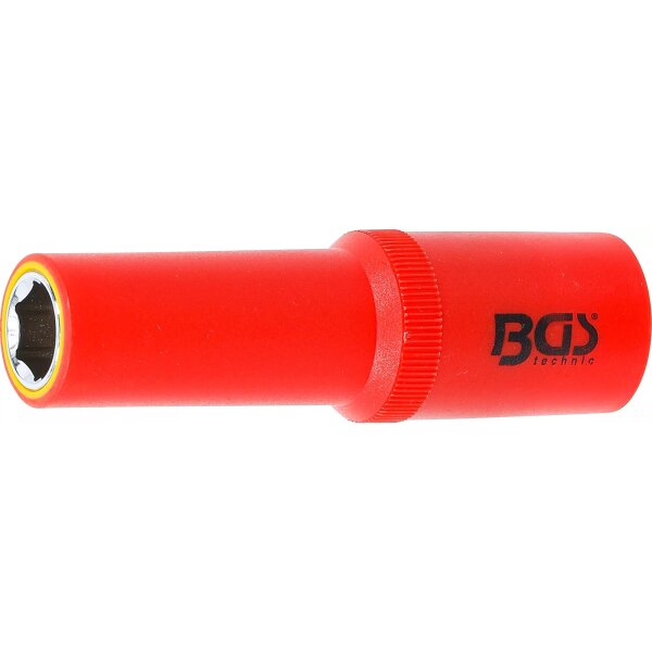 BGS VDE-Steckschlüssel-Einsatz Sechskant | Antrieb Innenvierkant 12,5 mm (1/2") | SW 12 mm