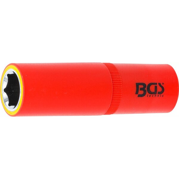 BGS VDE-Steckschlüssel-Einsatz Sechskant | Antrieb Innenvierkant 12,5 mm (1/2") | SW 16 mm