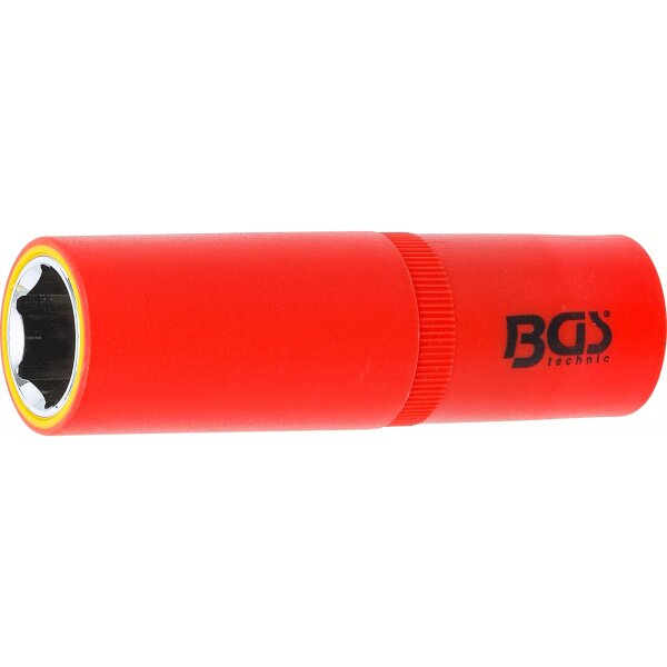 BGS VDE-Steckschlüssel-Einsatz Sechskant | Antrieb Innenvierkant 12,5 mm (1/2") | SW 17 mm