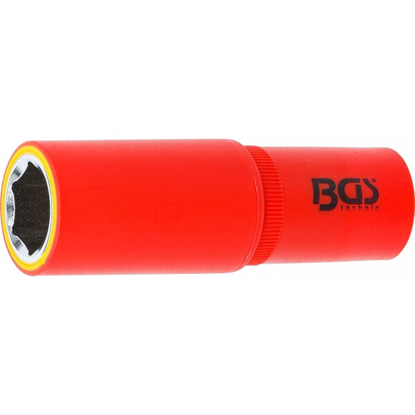 BGS VDE-Steckschlüssel-Einsatz Sechskant | Antrieb Innenvierkant 12,5 mm (1/2") | SW 18 mm