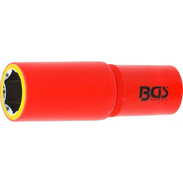 BGS VDE-Steckschlüssel-Einsatz Sechskant | Antrieb Innenvierkant 12,5 mm (1/2") | SW 19 mm