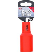 BGS VDE-Steckschlüssel-Einsatz Sechskant | Antrieb Innenvierkant 12,5 mm (1/2") | SW 27 mm
