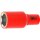 BGS VDE-Steckschlüssel-Einsatz Sechskant | Antrieb Innenvierkant 12,5 mm (1/2") | SW 27 mm