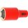 BGS VDE-Steckschlüssel-Einsatz Sechskant | Antrieb Innenvierkant 12,5 mm (1/2") | SW 30 mm