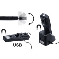 BGS COB-LED Arbeits-Leuchte | klappbar | mit Ladestation