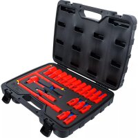 BGS VDE-Steckschlüssel- und Bit-Einsatz-Satz | Antrieb 10 mm (3/8") | 20-tlg.