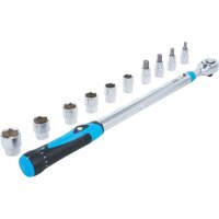 BGS Drehmomentschlüssel-Satz | Abtrieb Innenvierkant 12,5 mm (1/2") | 40 - 200 Nm | 11-tlg.