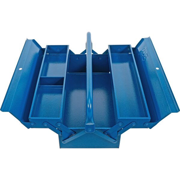 BGS Metall-Werkzeugkasten | leer | 420 x 200 x 150 mm | 3 Fächer