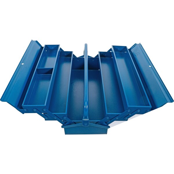 BGS Metall-Werkzeugkasten | leer | 530 x 200 x 200 mm | 5 Fächer