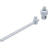 BGS Steckschlüssel-Adapter mit Ratschenfunktion | mit Gleitgriff | Abtrieb 12,5 mm (1/2")