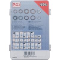 BGS Dichtring-Sortiment | Kupfer, Aluminium, Nylon | 250-tlg.