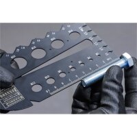 BGS Schrauben- und Gewindeschablone | metrisch | M3 - M20, 0,5 - 13,00 mm