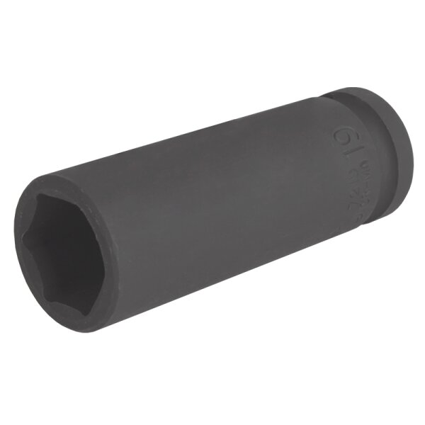 BGS Kraft-Steckschlüssel-Einsatz Sechskant, tief | Antrieb Innenvierkant 12,5 mm (1/2") | SW 19 mm