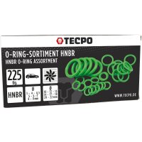 TECPO O-Ring Sortiment 3 bis 22 mm, 225-teilig für Klimaanlage