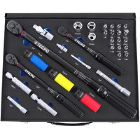 TECPO Drehmomentschlüssel-Set 32-tlg. 1/4"...