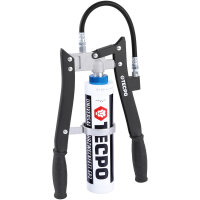 TECPO Zweihand-Kartuschen Fettpresse 2in1 PROFI-Ausführung 500g für Schraubkartuschen / Fett Mehrzweckfett