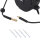 TECPO Druckluftschlauch-Aufroller 10 m mit Hybrid-Schlauch, Stoppfunktion, 1/4" BSPT Anschluss und schwenkbarer Wandhalterung