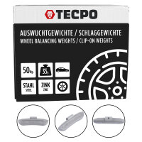 TECPO Auswuchtgewichte Schlaggewichte 35g Zink für...