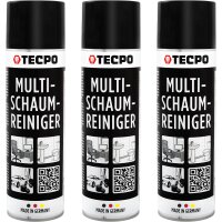 TECPO Multi-Schaumreiniger, 3x 500 ml Aktivschaum...