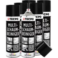TECPO Multi-Schaumreiniger, 6x 500 ml Aktivschaum...
