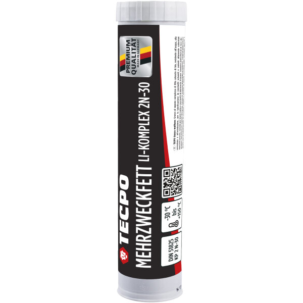 TECPO Mehrzweckfett 400g Hochleistungs Li-Komplex Schmierfett KP 2N-30 Lithium Fett
